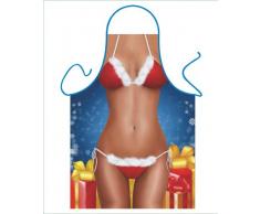 Iconic Delantales Papá Noel Bikini Delantal, Poliéster, 79 x 56 x 0,1 cm