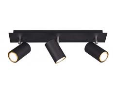 Trio Leuchten Lámpara de techo, Schwarz Matt