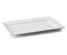 Lacor Classic 63534 - Bandeja rectangular de melanina, 35 x 21 x 3 cm, blanco