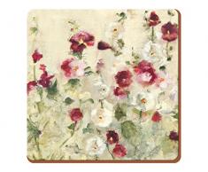 Creative Tops Wild Campo Amapolas Premium Posavasos de Corcho, Madera, Multicolor, 6