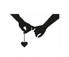 Vaessen Creative Plantilla de Corte, Manos, CREA Diseños Intrincados para Scrapbooking, Creación de Tarjetas y Otras Manualidades con Papel, Plata, 11,3 x 11,3 cm