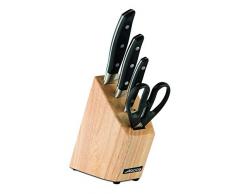 Arcos 163300 Juego de Cuchillos, Acero_Inoxidable, negro