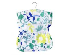 Wenko Bolsa para Pinzas de Ropa sin Volantes, AlgodÃ³n, Multicolor, 3x33x45 cm