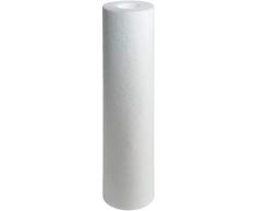 bagua Cartucho de sedimentos 50 micras para Vaso 10, Algodón, Blanco, 25x6x6 cm