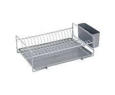 Sauvic Gris ESCURREPLATOS Plano PLASTIFICADO, 38.5x25x12 cm