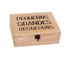 Mopec W1601 Cofre para Dejar Mensajes, Madera, Marrón, 17 x 23 x 8 cm