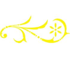 INDIGOS Adhesivo para Pared, Vinilo, Amarillo, 120 x 47 x 1 cm