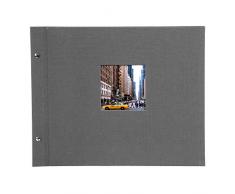 Goldbuch Bella Vista - Álbum de Fotos (39 x 31 cm, Lino), Color Gris