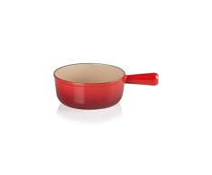 Le Creuset Cazo fondue de hierro fundido, 18 cm, Cereza, 20007180602460