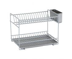 Sauvic Gris ESCURREPLATOS PEQUEÃO PLASTIFICADO, 38.5x25x28 cm