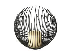 Boltze Cylon 7174400 - Portavelas (con Vela, Estilo escandinavo, Altura 25-40 cm, decoración para jardÃn/jardÃn de Invierno y apartamento)