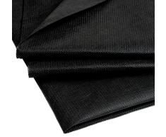 IPEA Tela No Tejida Negra 70 g/m2 TNT - Dimensiones 5 metros x 1 metro - Made in Italy - Tela Multiusos para Costura, Forros, Cojines, Colchones, Manteles, JardÃ­n, Plantas - Color Negro