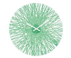 Koziol Silk Transparent Mint Reloj de Pared, 3.5 x 44.8 x 44.8 cm