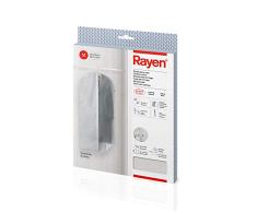 Rayen - Funda de ropa para armario. Funda de traje para percha con cremallera. Cubre vestido resistente al polvo, humedad y polillas. 60 x 135 cm. Gris Claro/TranslÃºcido
