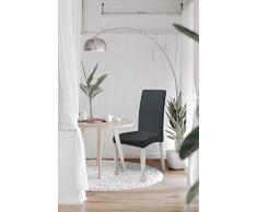 Italian Bed Linen PiÃ¹ Bello Set Fundas de Silla, PoliÃ©ster, Gris, 70x55x40 cm, 2 Unidades