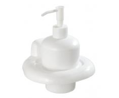 Wenko Pure Dosificador Jabón 0.25 L, Acrilonitrilo Butadieno Estireno, Blanco, 12x14.5x17.5 cm