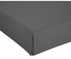 Cardenal Textil Liso Cubre Canape, PoliÃ©ster, Gris, Cama 180