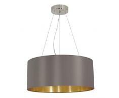 Eglo MASERLO Techo E27 Capuchino, Níquel A,B,E,A+,C,A++,D iluminación de suspensión - Iluminación de suspensión (Techo, Capuchino, Níquel, Oro, Acero, Tela, Tela, IP20)