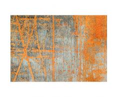 Wash&Dry Rustic Felpudo, acrílico, Naranja, 140 x 200 x 0.9 cm