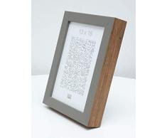 Deknudt S46PH7_18,0x24,0 Marco de Fotos Borde en Color Madera, BraunGrauGris, 24