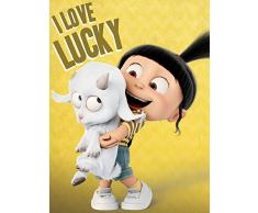 Pyramid International Despicable Me 3 I Love Lucky impresión DE Lienzo 60 x 80 cm, Madera, 60 x 80 x 1,3 cm