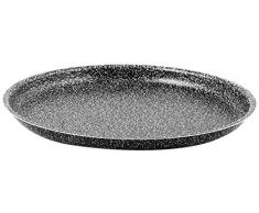 HOME Stone Molde Pizza Redondo, Antiadherente, Piedra, Antracita, 28 cm