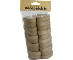 Decopatch Figura Decorativa de Papel machÃ© en Forma de corazÃ³n Cajas, 10 Unidades, marrÃ³n