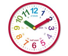 Acctim 21884 Lulu Reloj de Pared, Color Rojo