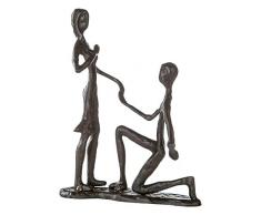 Casablanca - Escultura de diseÃ±o Marry Me - de Hierro - bruÃ±ido H 17 cm