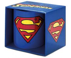 Superman Copa Logoshirt, de los tebeos de DC, Taza de cafÃ© Azul con Licencia Original del diseÃ±o
