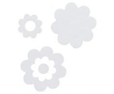 Sealskin Alfombra de Baño Antideslizante Autoadhesivo, 13.5 x 13.5 x 0.2 cm, PVC, Blanco, 7 piezas