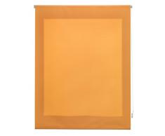 Uniestor Liso Estor enrollable translúcido - Naranja, 140 x 250 cm (Ancho por Alto). Tamaño de la Tela 137 x 245 cm. Estores para ventanas