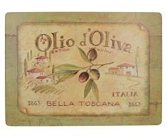 Tapas Creativas Extra-Grande Olio D Oliva de Corcho manteles, Juego de 4