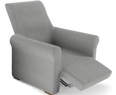 PETTI Artigiani Italiani Gris, Relax, Funda Sillon Elastica, 100% Made in Italy, 80 a 100 cm