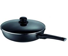 Rohe Germany 218072-28 Novara - Sartén Honda con Tapa Transparente (28 cm), Color Negro