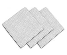 Soleil docre Lote de 3 servilletas de Mesa 45 x 45 cm Galaxy Blanco