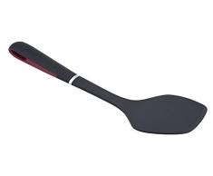 Jata AC4 - Pala de Nylon, Mango ErgonÃ³mico Silicona, Antideslizante, Apto Lavavajillas, Resistencia 240Â°, Negro