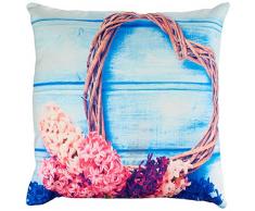 Lulu Home - Funda de Almohada, Multicolor, 45 x 45 cm