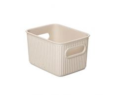 TATAY Caja Organizadora Rectangular Baobab ECOHOME, 1,5L de Capacidad, de Polipropileno, Libre de BPA, Plástico 100% Reciclado. Medidas 12,5 x 16,4 x 10 cm