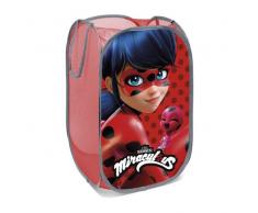 Arditex LB11722 Cesta pongotodo guarda juguetes, diseño Lady Bug