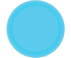 amscan Azul del Caribe Platos pequeÃ±os (Paquete de 8)