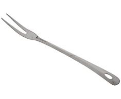 Fackelmann 24352 Tenedor de Carne Lara de Acero Inoxidable, Plata