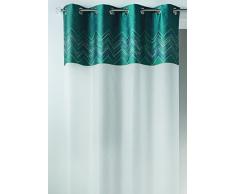 Home Maison HM6998299 Cortinas Jacquard Altura Chevron Azul poliÃ©ster 140 x 240 cm