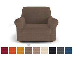 PETTI Artigiani Italiani Sofa, Marrón Barro, Funda de Sillón (80 a 120 cm)