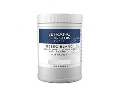 Lefranc & Bourgeois 300658Â Gesso, Blanco, universalgrundierung para colores acrÃ­licos, listo para usar, mate opaco, opaco, para Lienzo, papel, piedra, madera, Yeso, 500Â ml olla