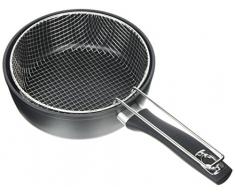 IBILI 400820Â N freidora con Cesta New Induplus, Aluminio, Negro, 38Â x 20Â x 7Â cm