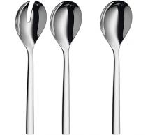 WMF Nuova Cubierto Ensalada 25 Cm, Acero Inoxidable Pulido, Pack De 1 Unidad + Nuova Cuchara Para Servir, Acero Inoxidable Pulido