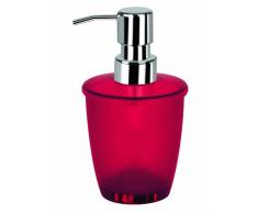 Spirella 15,5 x 9,5 x 8,5 cm, Rojo colección Toronto, Dispensador de jabón líquido, Poliestirol