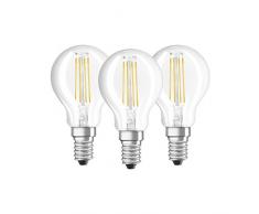 Osram 819337 Bombilla LED E14, 4 W, Blanco, Pack of 3 unidades