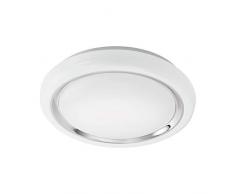 Eglo lámpara de pared/techo, acero, integrado, cromo, 34 x 34 x 6.5 cm